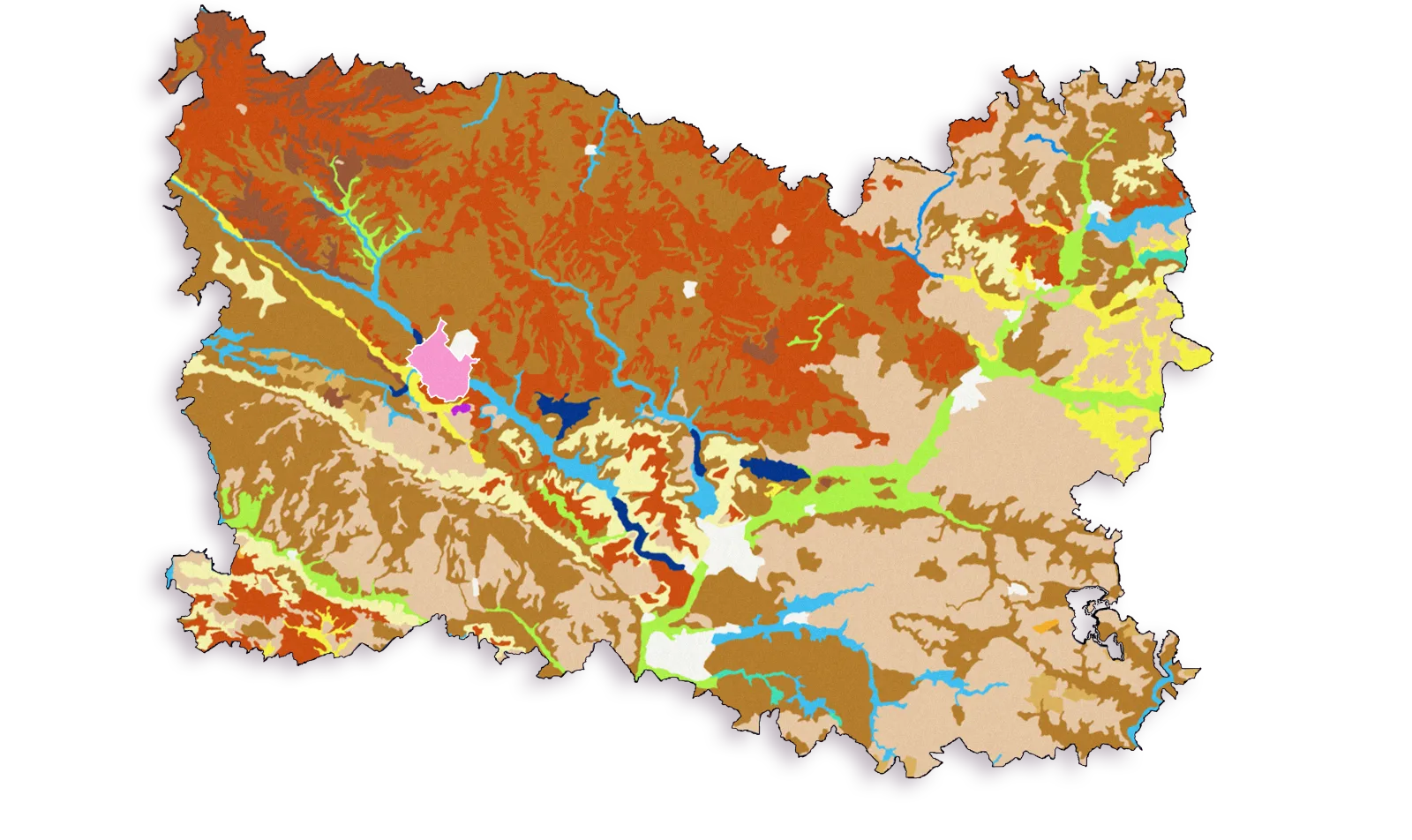 Carte trame géologique