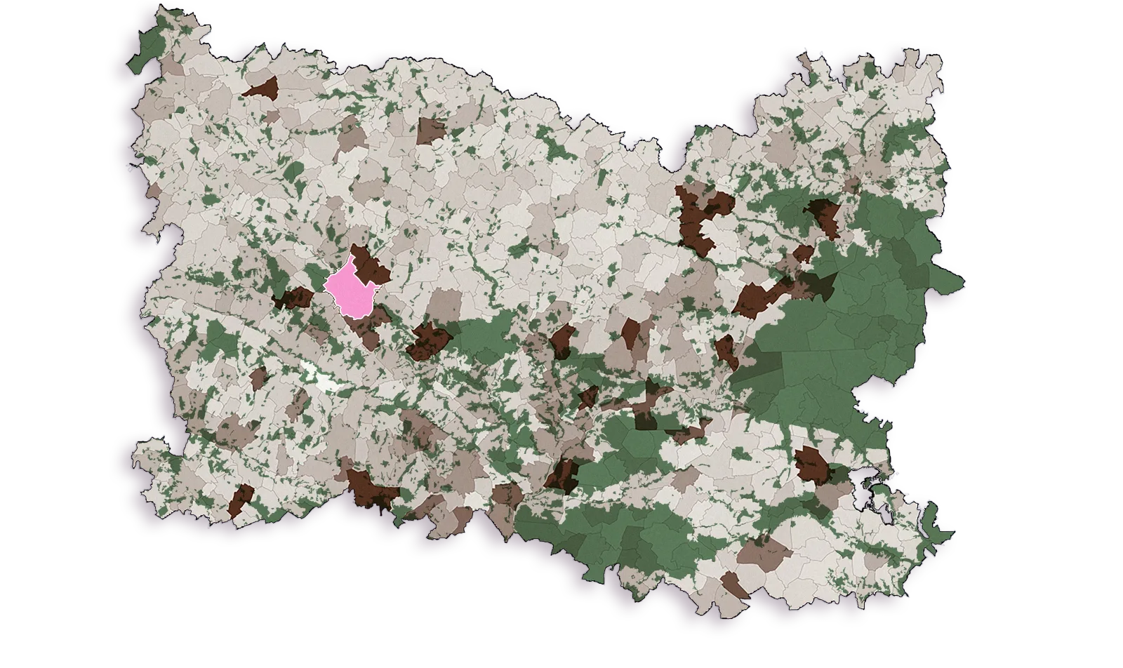 Carte trame brune